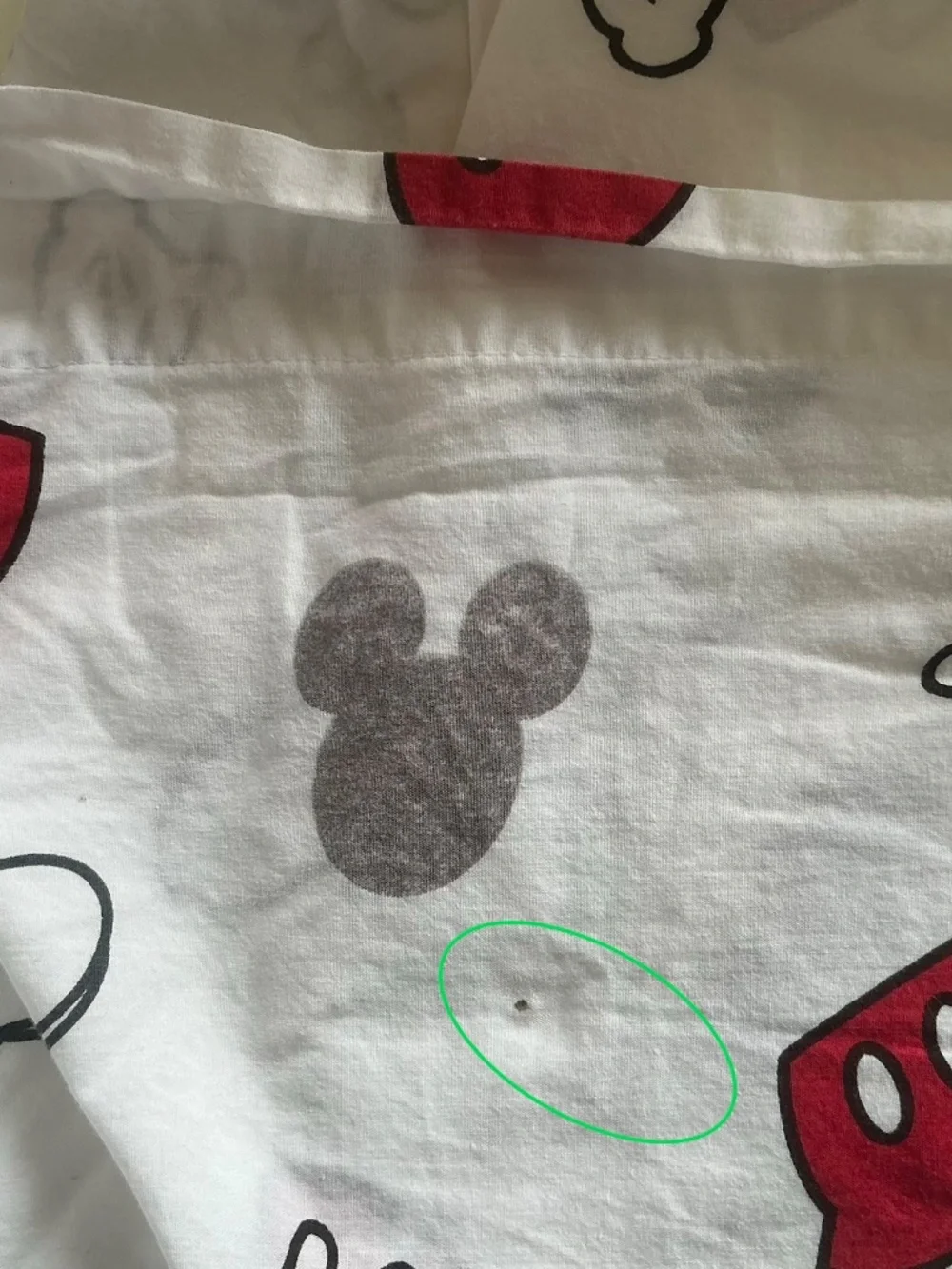 Saturday Park Disney Mickey Mouse Logo FULL Size Sheet Set